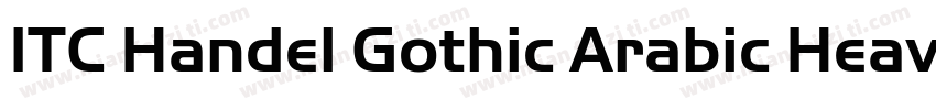 ITC Handel Gothic Arabic Heavy字体转换